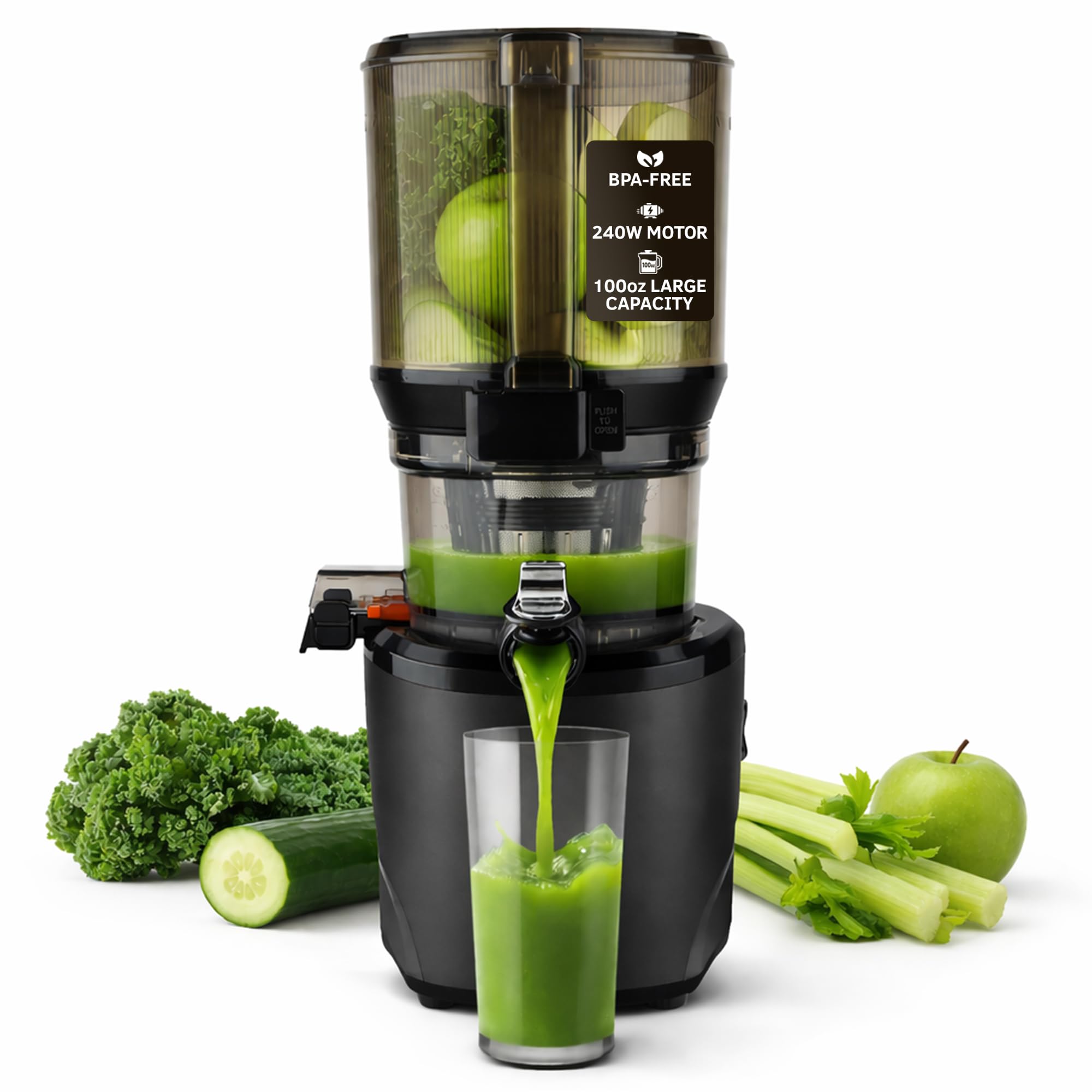 Kuvings AUTO10 Cold Press Juicer Matte Black