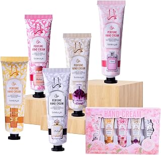 LIAYLILI 5 Pack Mini Hand Cream Set 30ml - Gentle Floral Lotion, Non-Greasy Moisture, Perfect Gifts for Women, Mother's Day, Valentine's, Easter