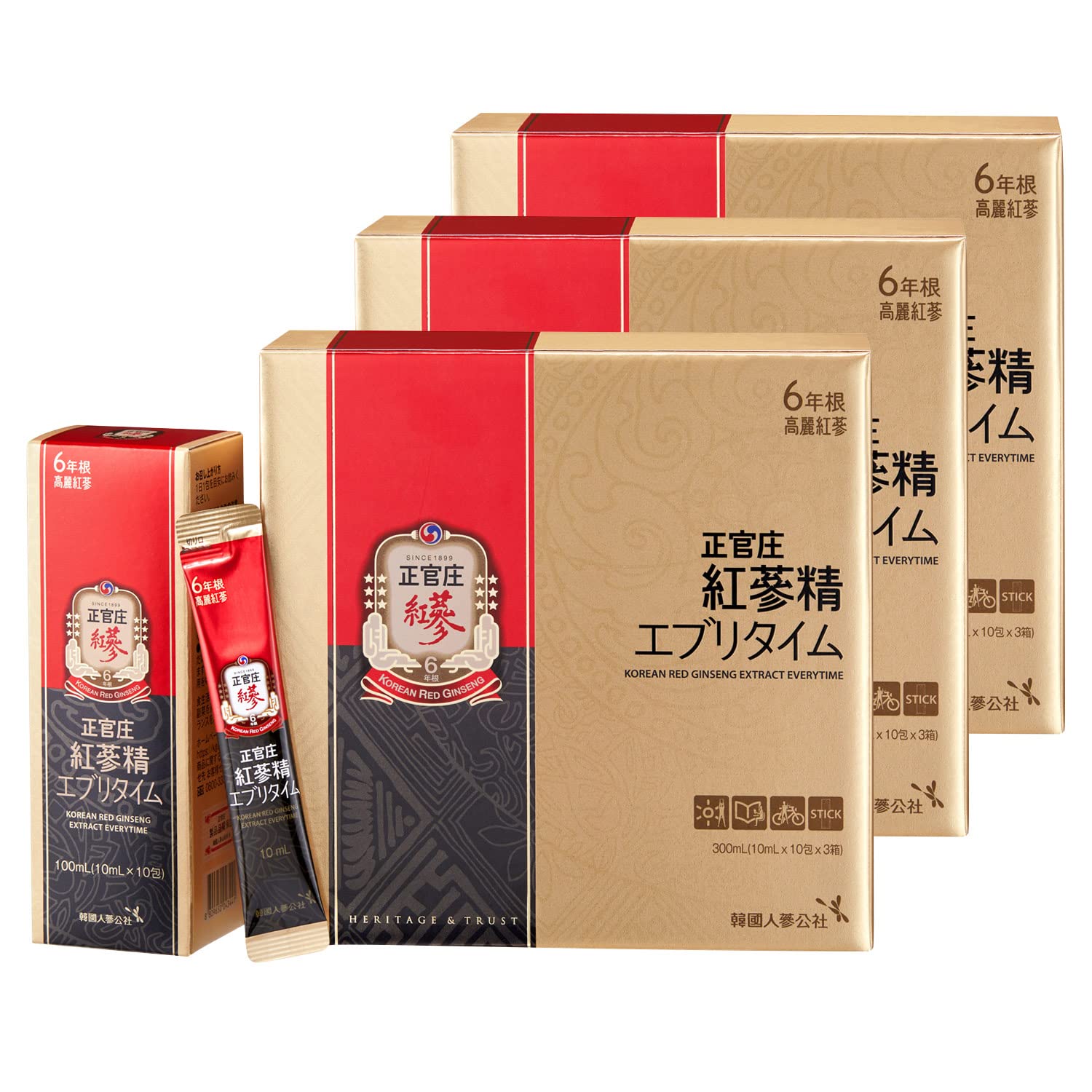 Amazon | 正官庄 (ジョンガンジャン) 紅参精エブリタイム 6年根 高麗 