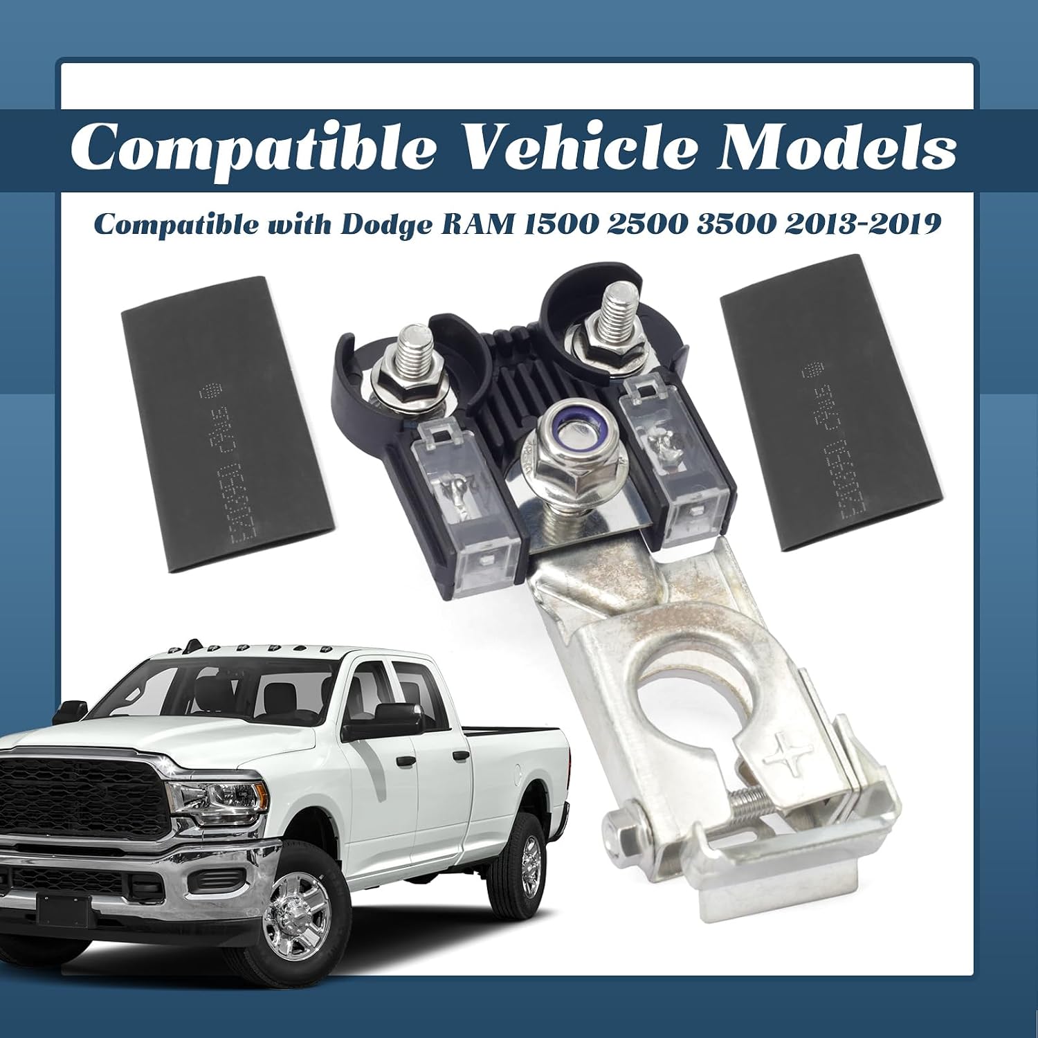 68164797AA Battery Circuit Fuse & 926-606 Terminal Compatible with Dodge RAM 1500 2500 3500 2013 2014 2015 2016 2017 2018 2019, Replace 68250245AA 956-356 926606 Fuselink 120 Amp 180 Amp