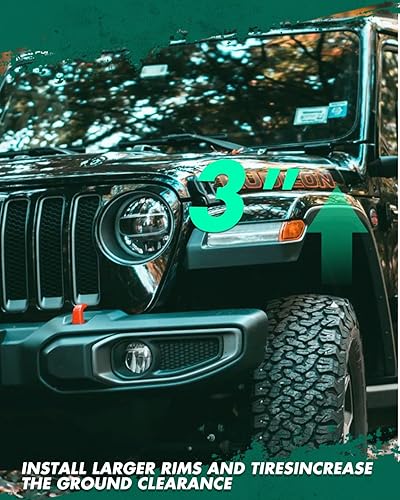 Miniatura 5 de SCITOO Kit de elevación de nivelación delantera de 3 pulgadas para Nissan 2004-2020 Espaciador de puntal de elevación compatible con Nissan Armada