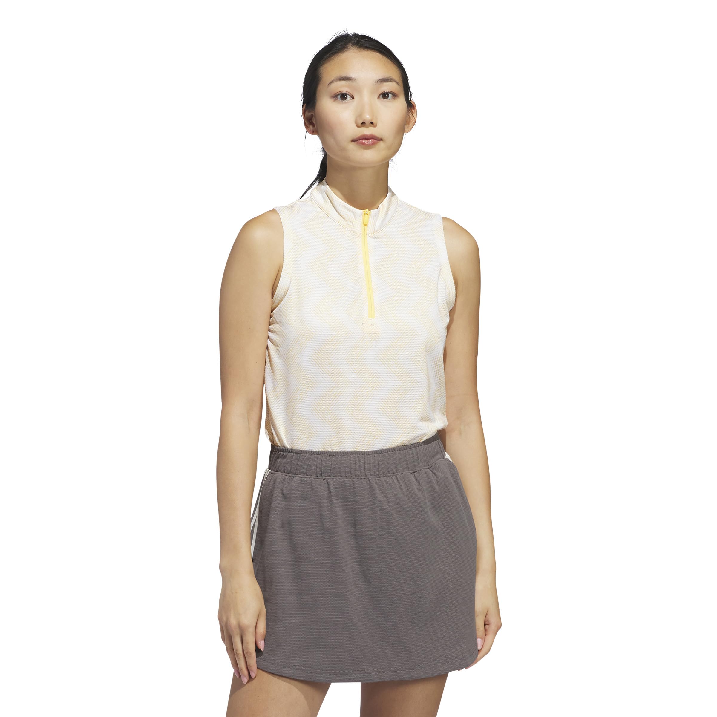 adidas Women's Ultimate365 Ottoman Printed Sleeveless Polo Shirt