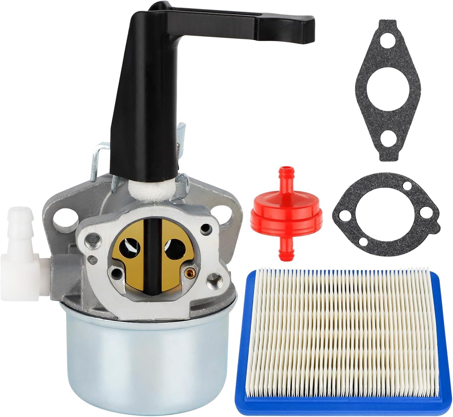 696065 Carburetor compatible with Briggs Stratton models 697422, 215369, 110402, 110412 for 5HP to 7HP engines. Fits Troy Bilt, for Craftsman rototillers, and generators with Intek motors and 491588S