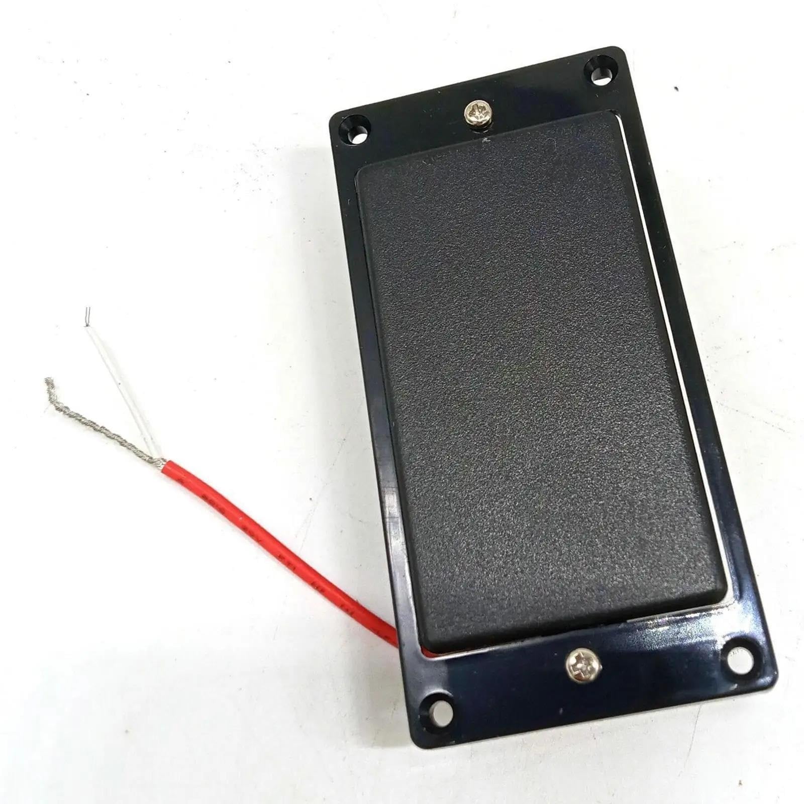 Pastilla De Guitarra Eléctrica Profesional Juego De Pastillas Humbucker | Reemplazo/actualización de puente y mástil de cerámica de doble bobina negra encapsulada