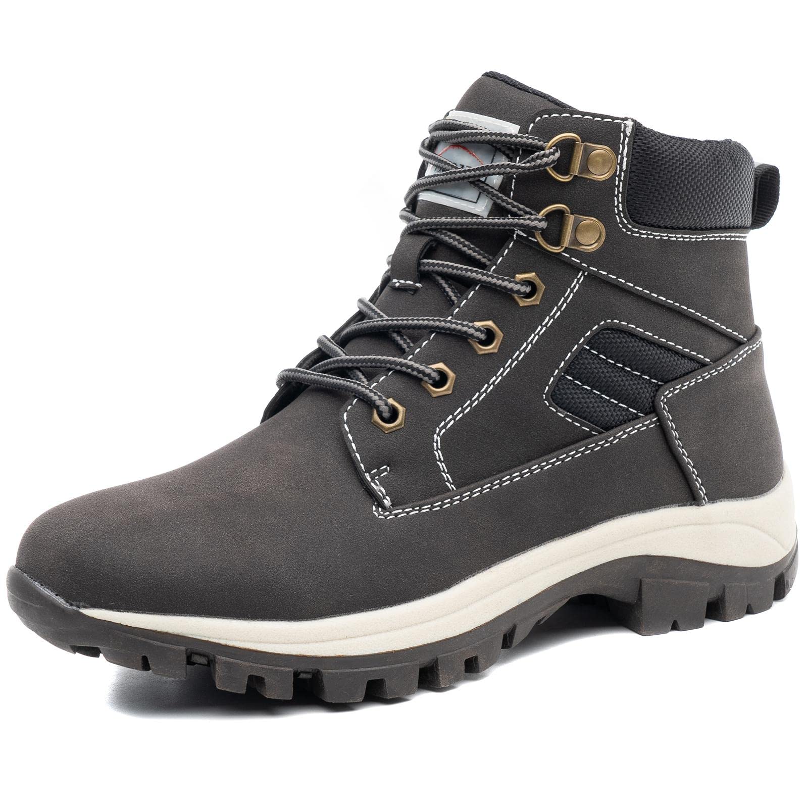 Hiking Work Waterproof Boots for Women - Winter Snow Tactical Trekking Boots Combat Camping Walking Boots Non Slip Booties for Women W131-RTW21-BLACK-8