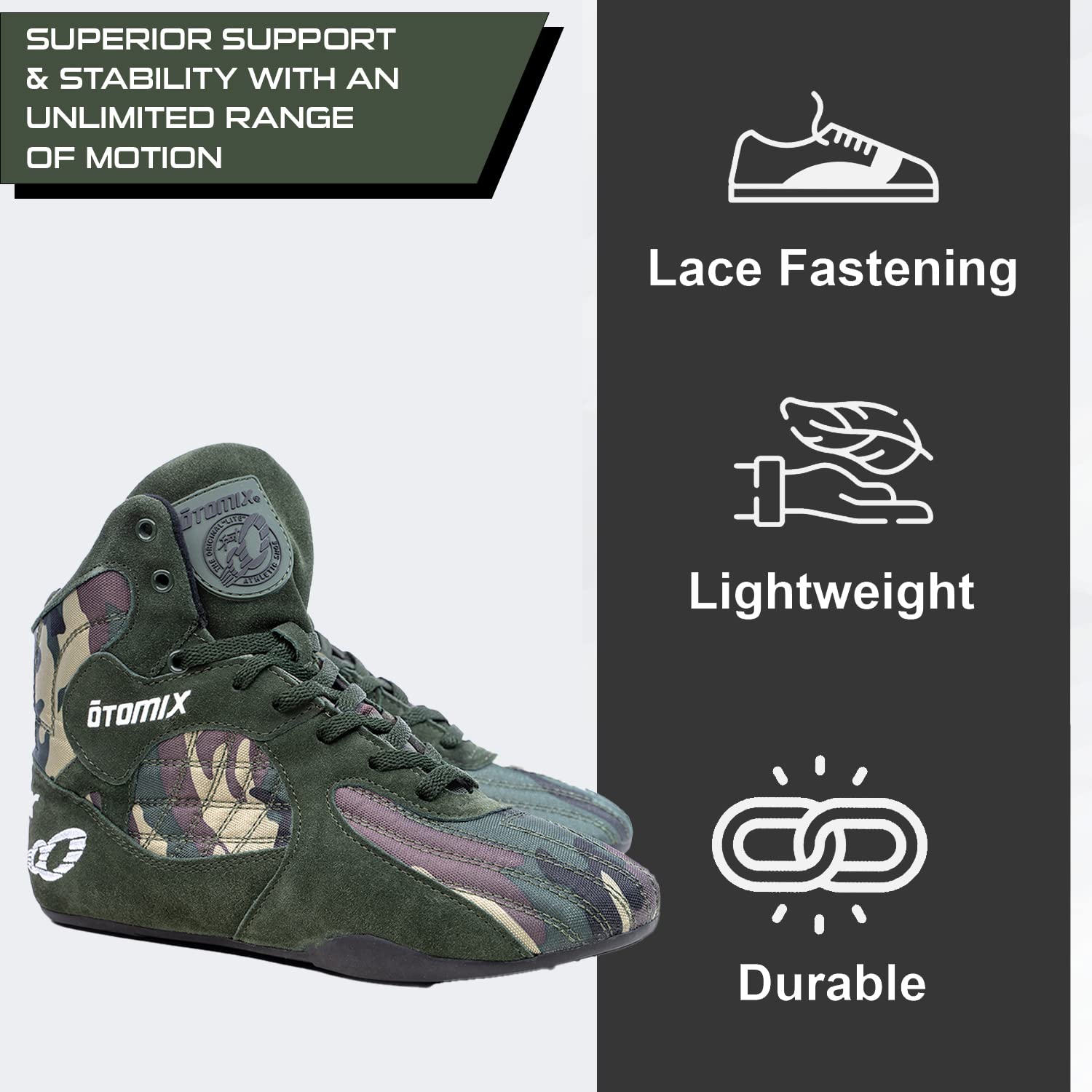 Otomix Stingray Bodybuilding, Chaussures d'haltérophilie pour Hommes et Femmes – durables et légères