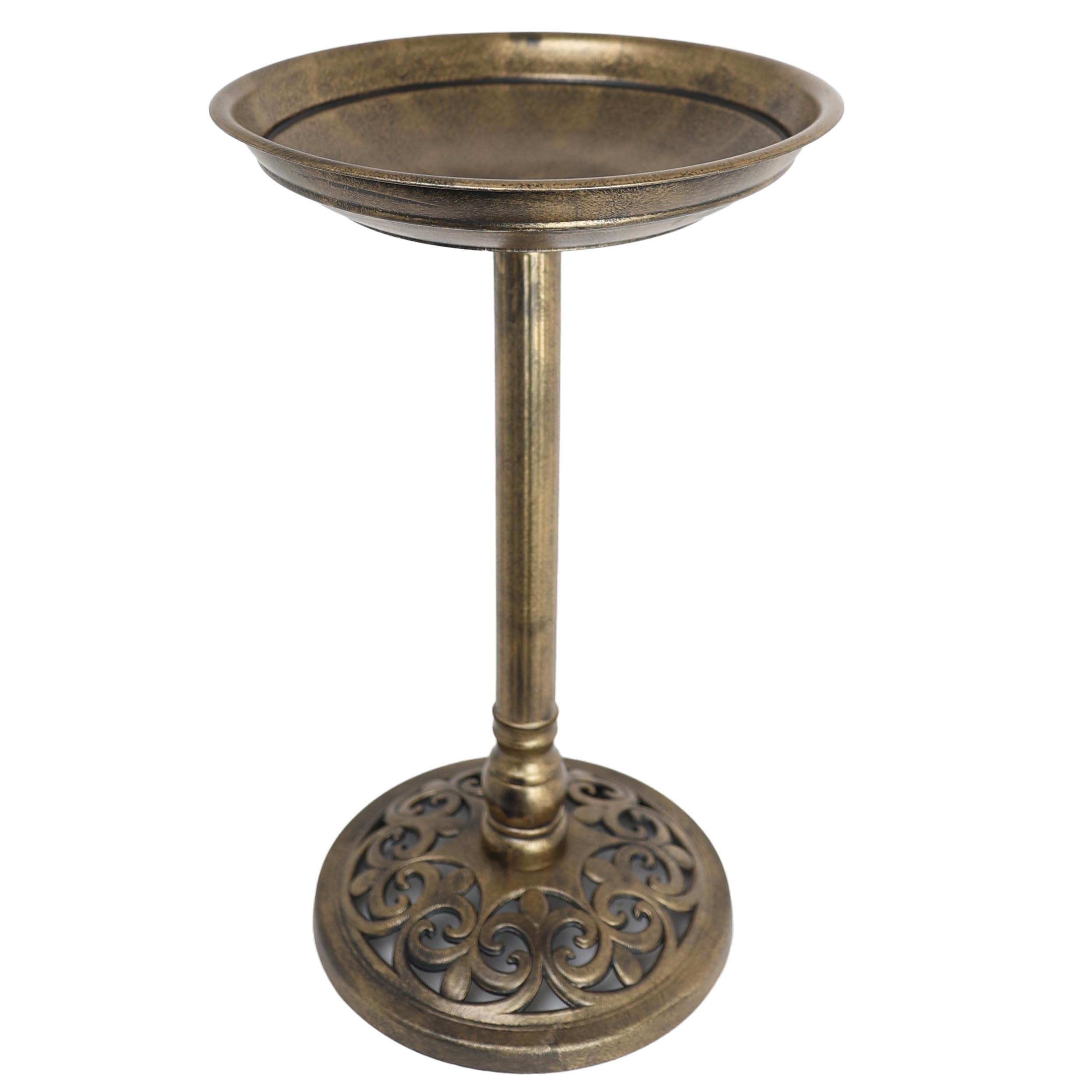 DIVCHI Bird Bath for Garden Freestanding Birdbaths Wild Birds Baths Feeder Bowl Pedestal Birdbath for Outdoors Patio Yard & Lawn Décor (Bronze Classic Bird Bath)