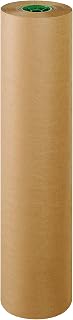 Partners Brand PKPPC3650 Poly Coated Kraft Paper Roll, 50#, 36" x 600', Kraft
