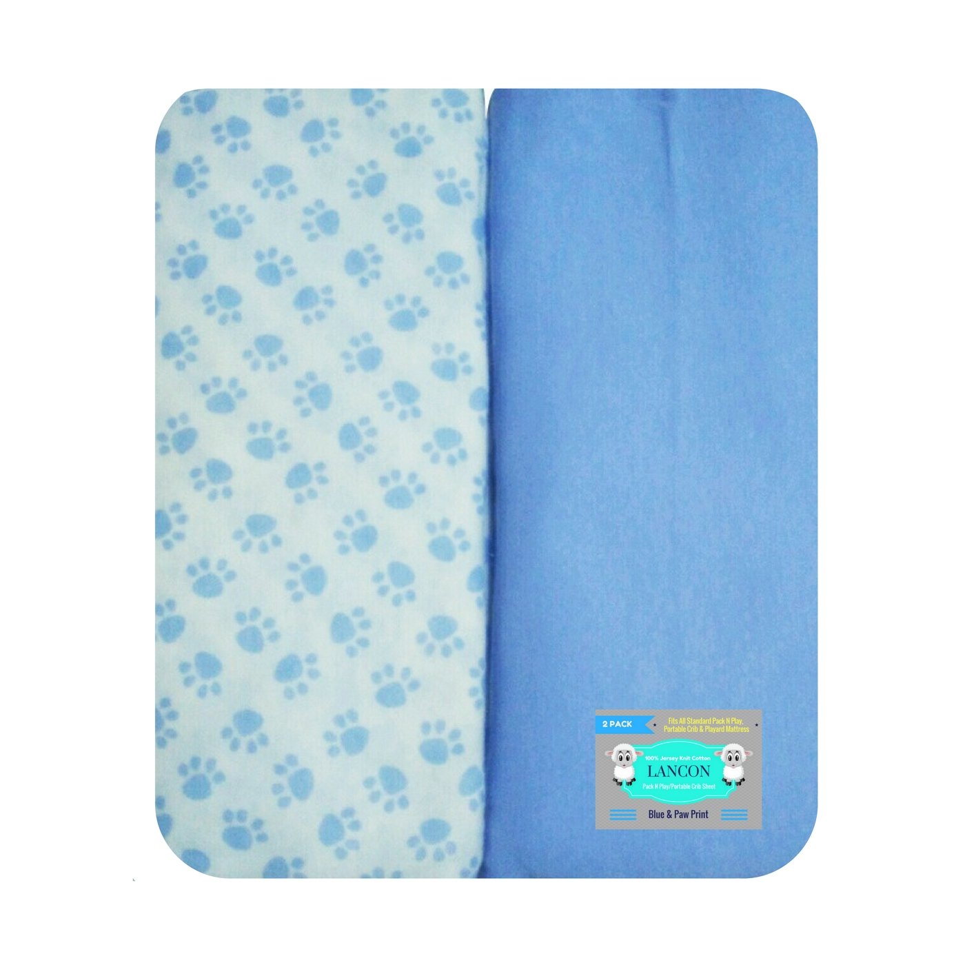 paw print crib sheets