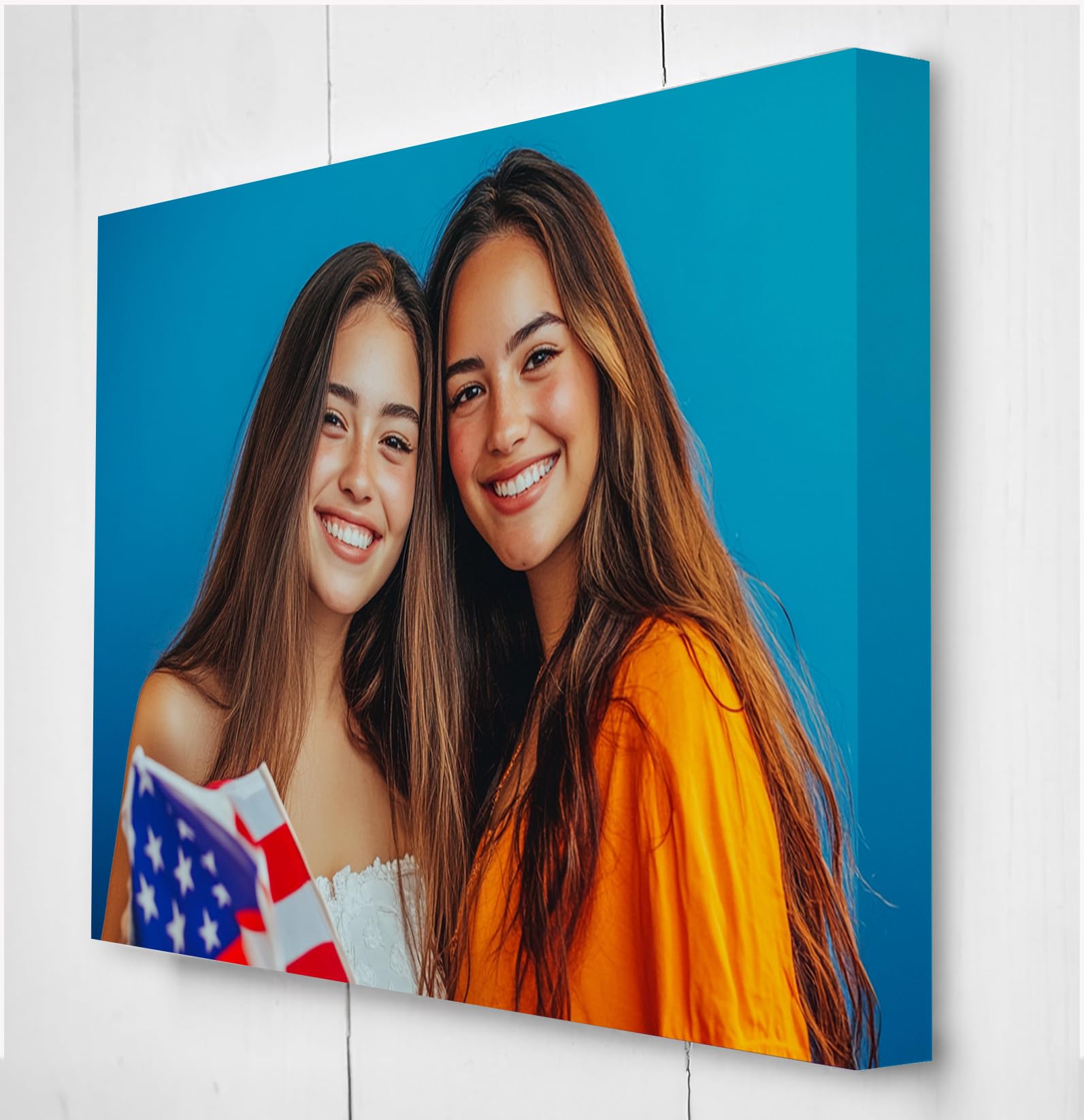 Star Online Personalised A2 Canvas Photo Prints Custom Framed Family on Canvas Personalised Pictures Gifts For Men & Home Décor For Living Room (61x41cm (16x24in)