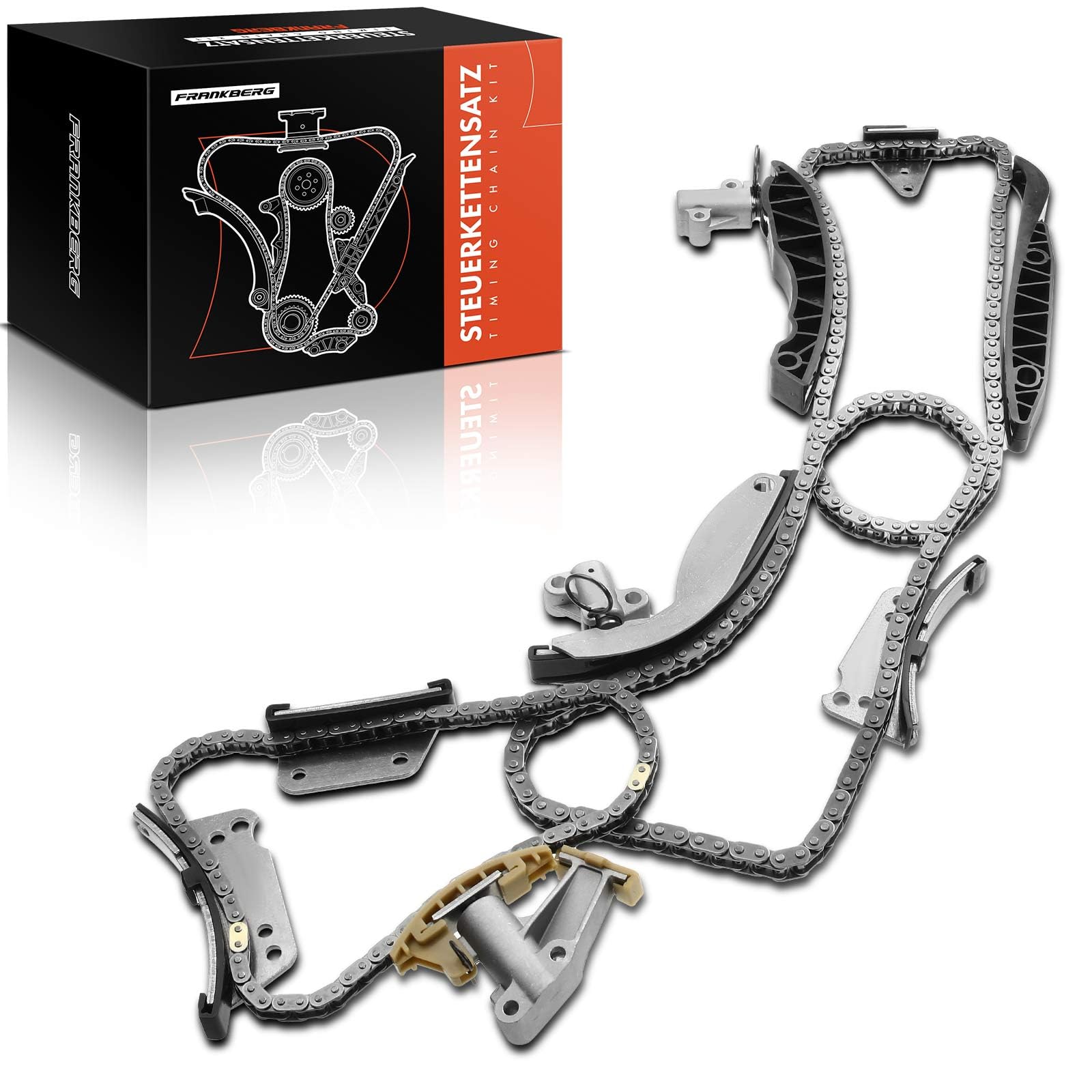 Frankberg Kit de cadena de distribución 23351-4A020 | Compatible con: Caja H-1 A1, Autobús H350, Sorento I JC, H-1 Travel TQ, Plataforma plana/chasis Porter