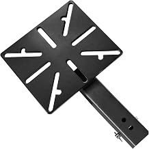 Mount Vise and Grinder,Heavy Duty Carbon Steel Single Mount Plate for Trailer Hitch, Portable Tool Mount for Bench Vise & Grinder 2" Receiver