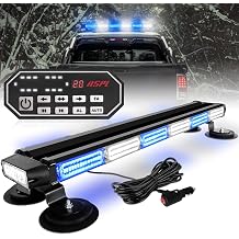 ASPL 26 126 LED Warning Rooftop Strobe Lights Bar w/Control Blue White