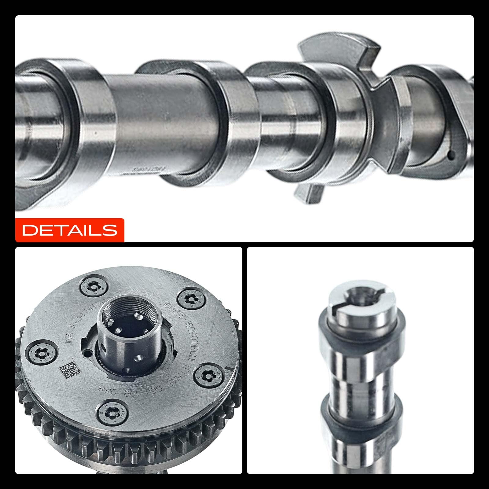 Frankberg Árbol de levas de admisión 06H109021J | Compatible con: Altea XL 5P5 5P8, Exeo 3R2, A5 8T3, A3 8P1, P.a.s.s.a.t 3C2, O.c.t.a.v.i.a II 1Z3, A5 Sportback 8TA