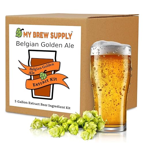 Belgian Ale Homebrew - Kit de ingredientes de cerveza con extracto de 5 galones My Brew Supply