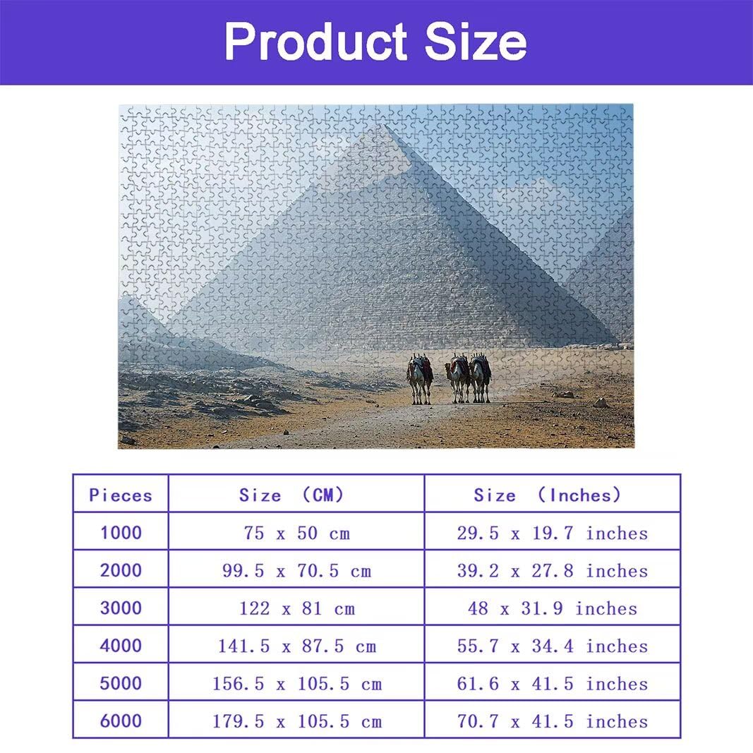 Egipt puzzle dla dorosłych 5000, 5000 puzzli dla dorosłych, 156,5 x 105,5 cm twarde niemożliwe drewniane puzzle, wymagająca gra dla całości dla kobiet, prezenty dla mężczyzn, motyw: (zwierzę), -7239