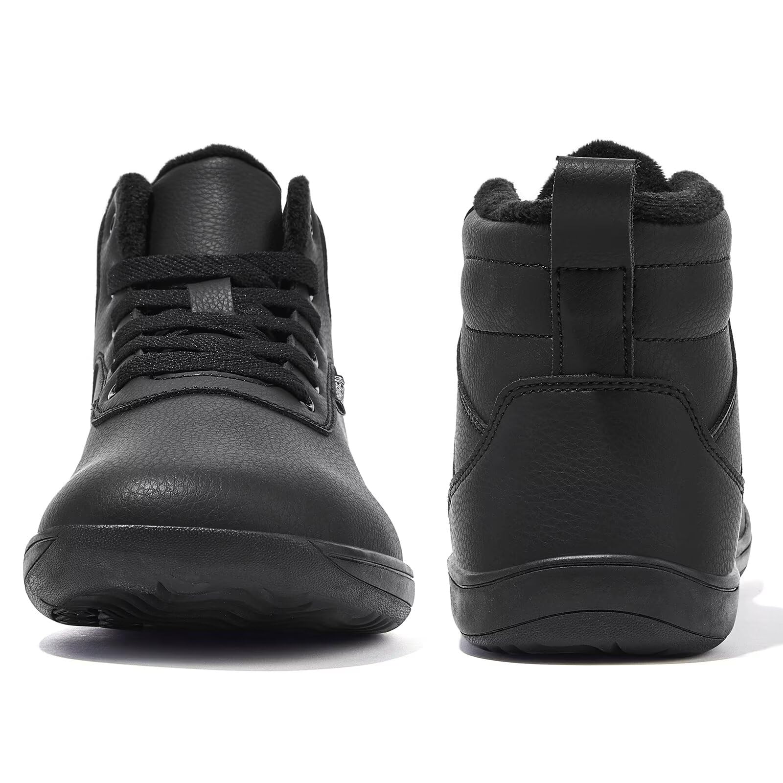 HOBIBEAR Chaussures d'hiver pieds nus pour homme et femme - Doublure chaude - Large pointe - Chaussures d'hiver - Taille EU 37-47