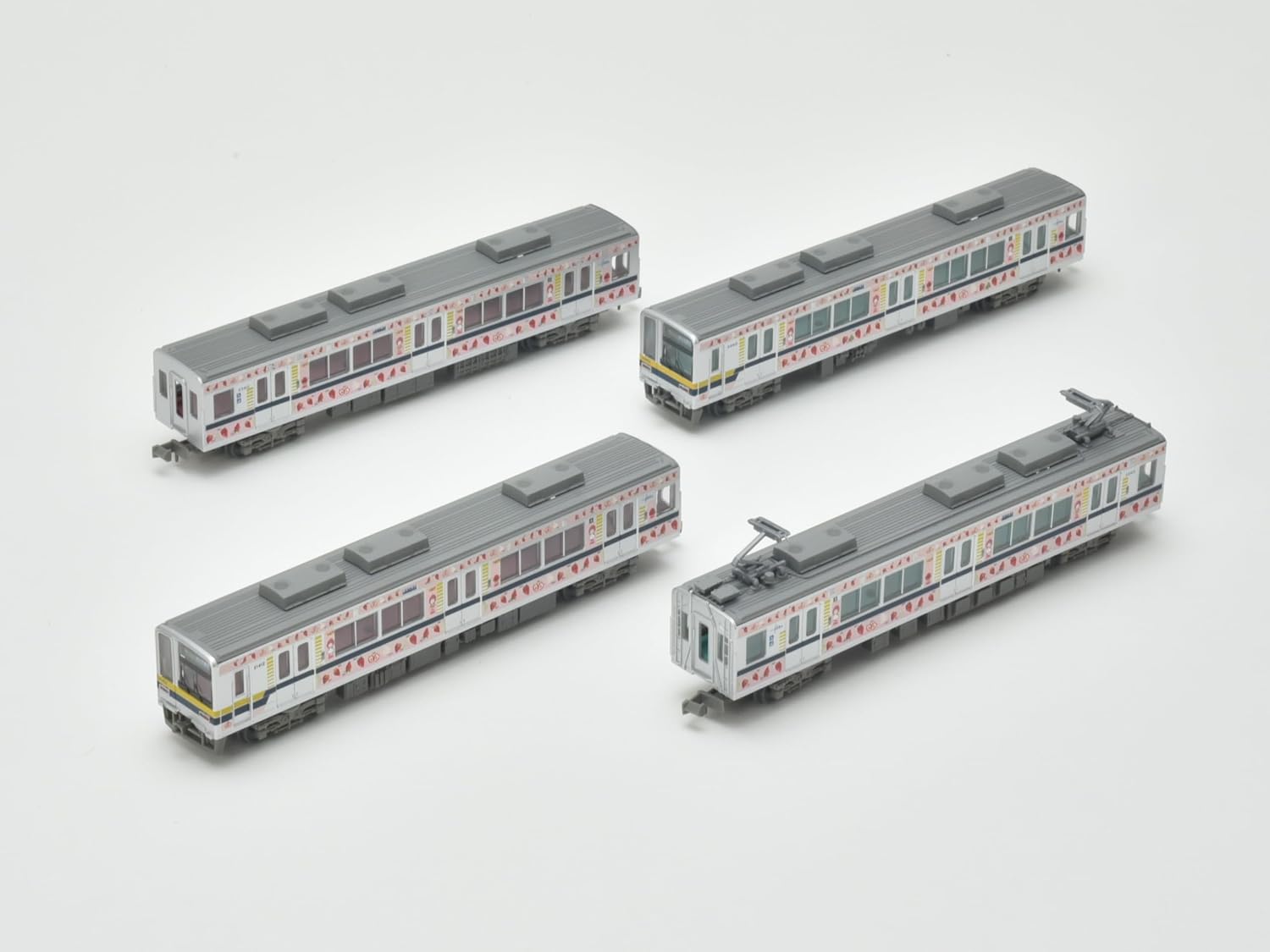 TOMYTEC Railway Collection, Tobu Railway 20400 Type, Very Happy Train, Set of 4, Diorama Supplies