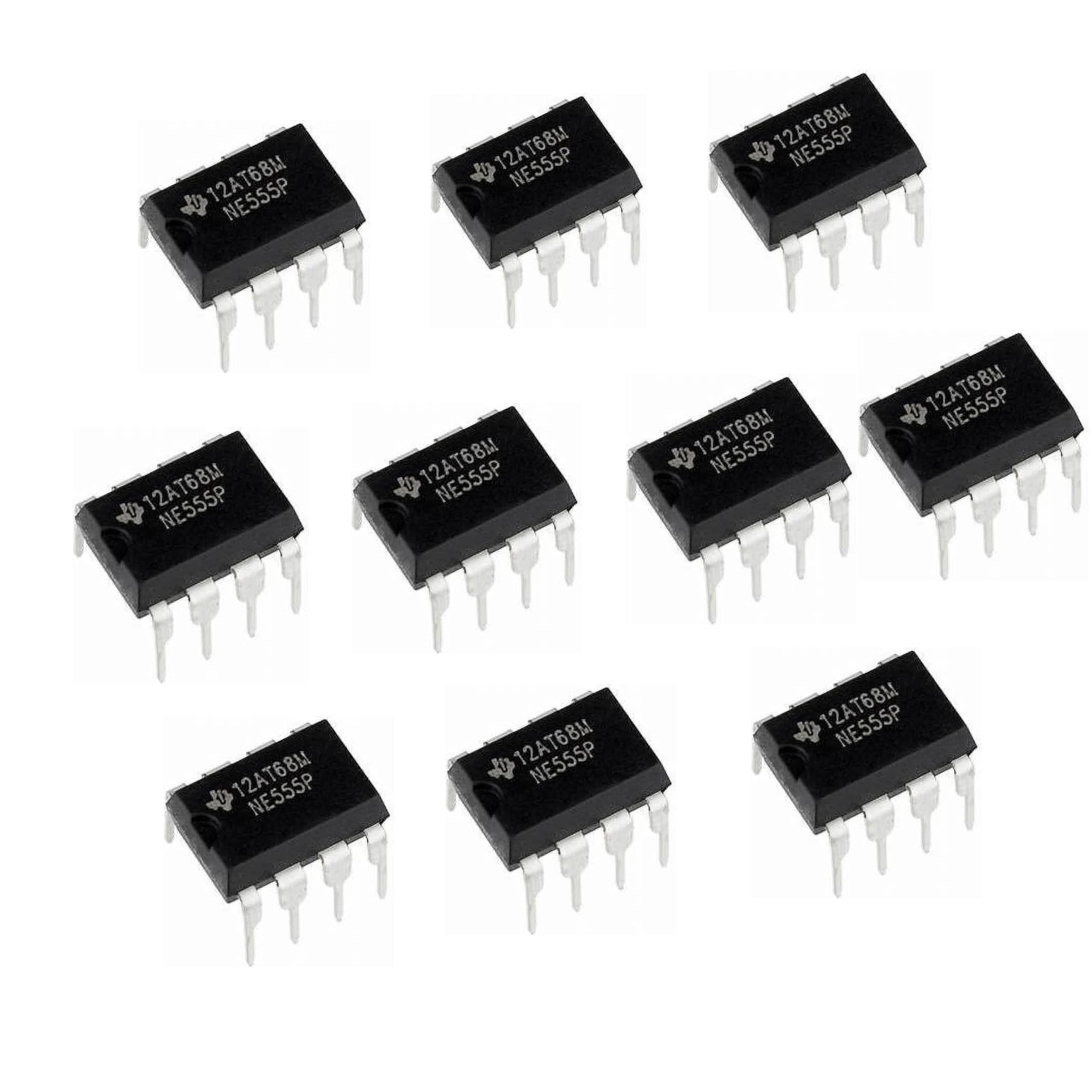 Lalitha NE555 Timer IC – Reliable 8-Pin DIP for DIY Electronics, Timing, and Pulse Control (Pack of 10)