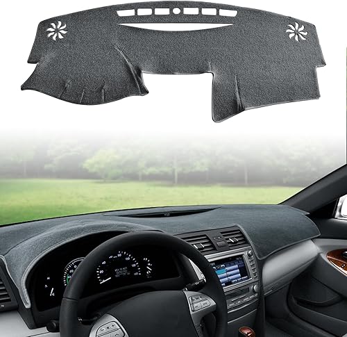 POSAID Funda para salpicadero de Toyota Camry 2011, 2010, 2009, 2008, 2007, ajuste personalizado, para Toyota Camry 2011-2007, color negro