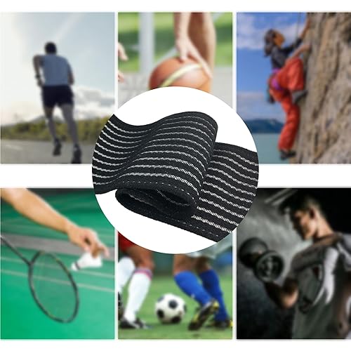 Miniatura 7 de Vendaje de compresión, banda de soporte de rodilla y pantorrilla, soporte de compresión para la parte inferior de la pierna, manga de compresión de