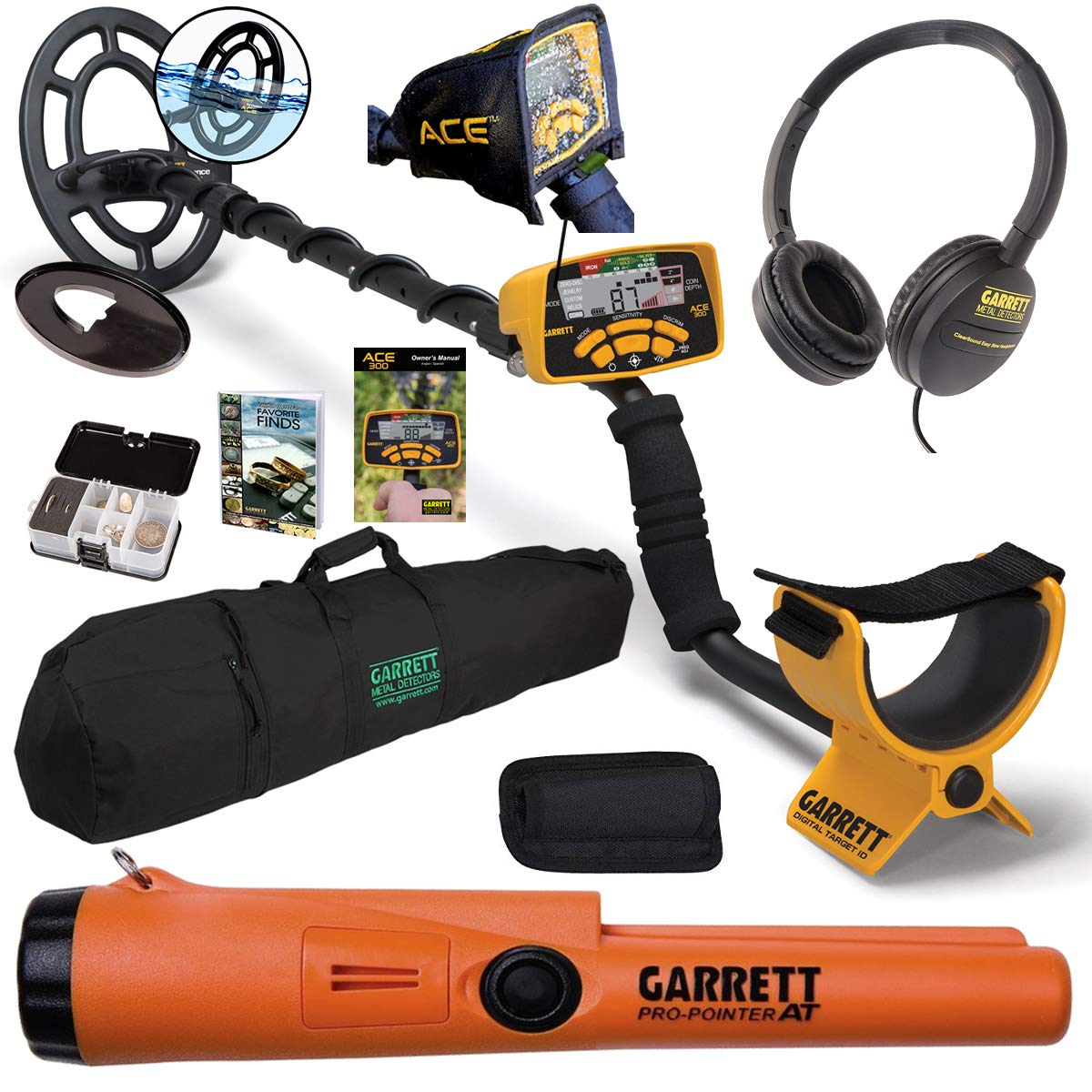 Garrett ACE 300 Package with Pro-Pointer at and 50" Travel Bag