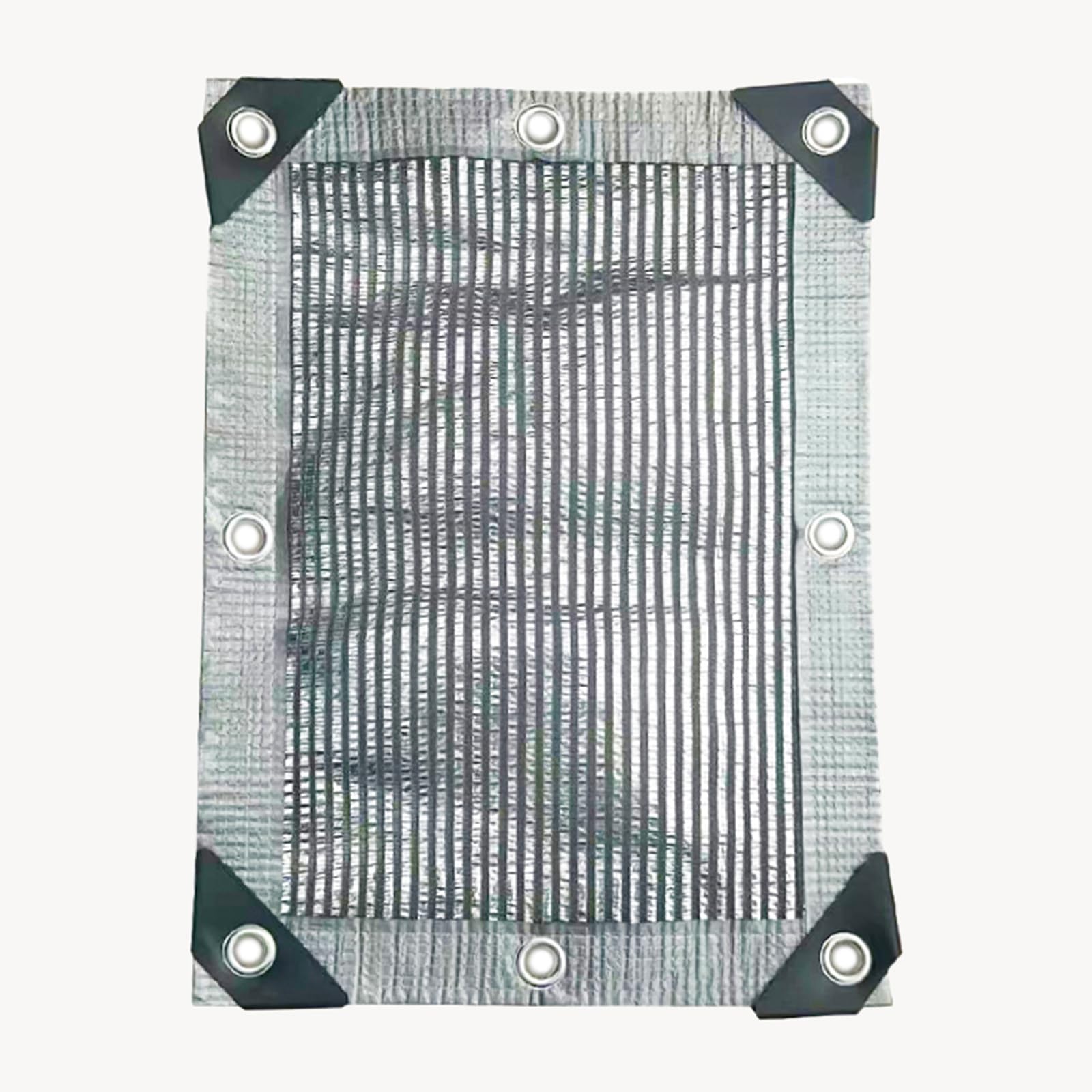 Silber Garten Schattiernetz 55% UV-Schutz Atmungsaktive Kühlung mit Ösen für einfache Aufhängung Perfekt für Gewächshäuser Rasen Hühnerställe & Zwinger