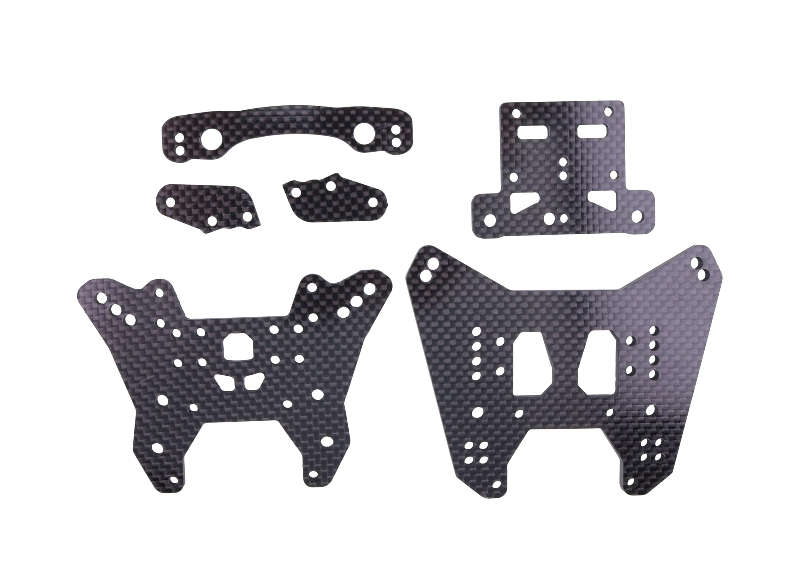 YLQASOON 6Pcs Carbon Fiber Shock Tower Set BQNA32066PC Compatible with Arrma Fireteam 6S BLX/EXB