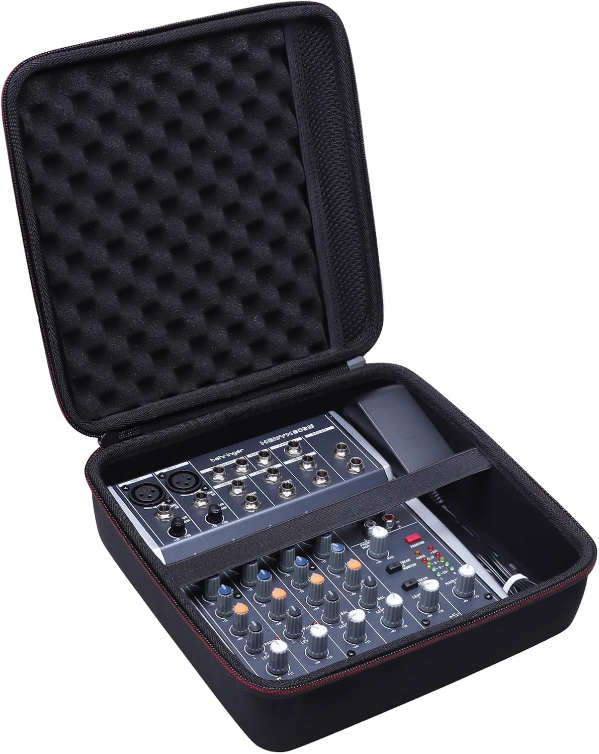 LTGEM Hard Mixer Case for Behringer Xenyx 802S, YAMAHA MG06 / MG06X / AG03MK2 Compact Streaming Mixer, Travel Protective Carrying Storage Bag