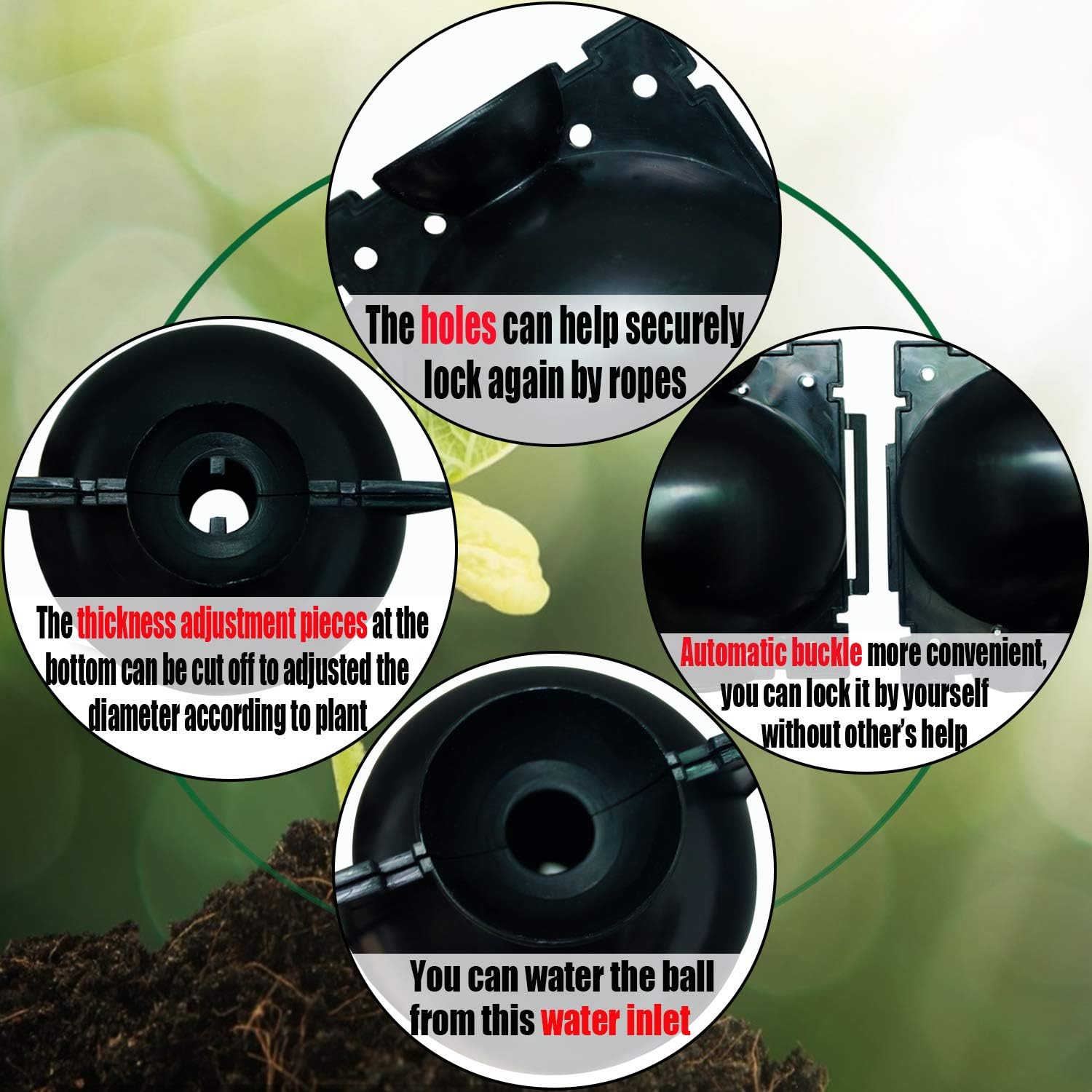8 Pcs Reusable Plant Rooting Device, Assisted Cutting Rooting,High Pressure Propagation Ball for Garden Growing Breeding,Grafting Device for Plants Asexual Reproduction