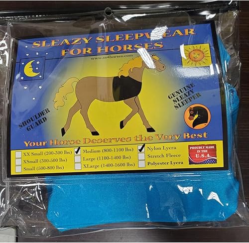Miniatura 3 de Sleazy Sleepwear para caballos XL sólido elástico protector de hombro negro