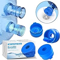 Vista 1 de MYLOLF Tapa de Jarra de Agua de 3 y 5 Galones, Paquete de 3, Tapa Reutilizable de Silicona de Grado Alimentario para Tapas Estándar/Rosca/Corona