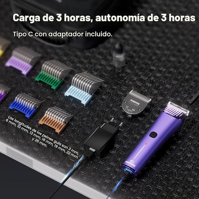 Foto 7 de 8 de FuzzyFix Cortapelos perros inalámbrico, cuchilla 5 en 1 ajustable