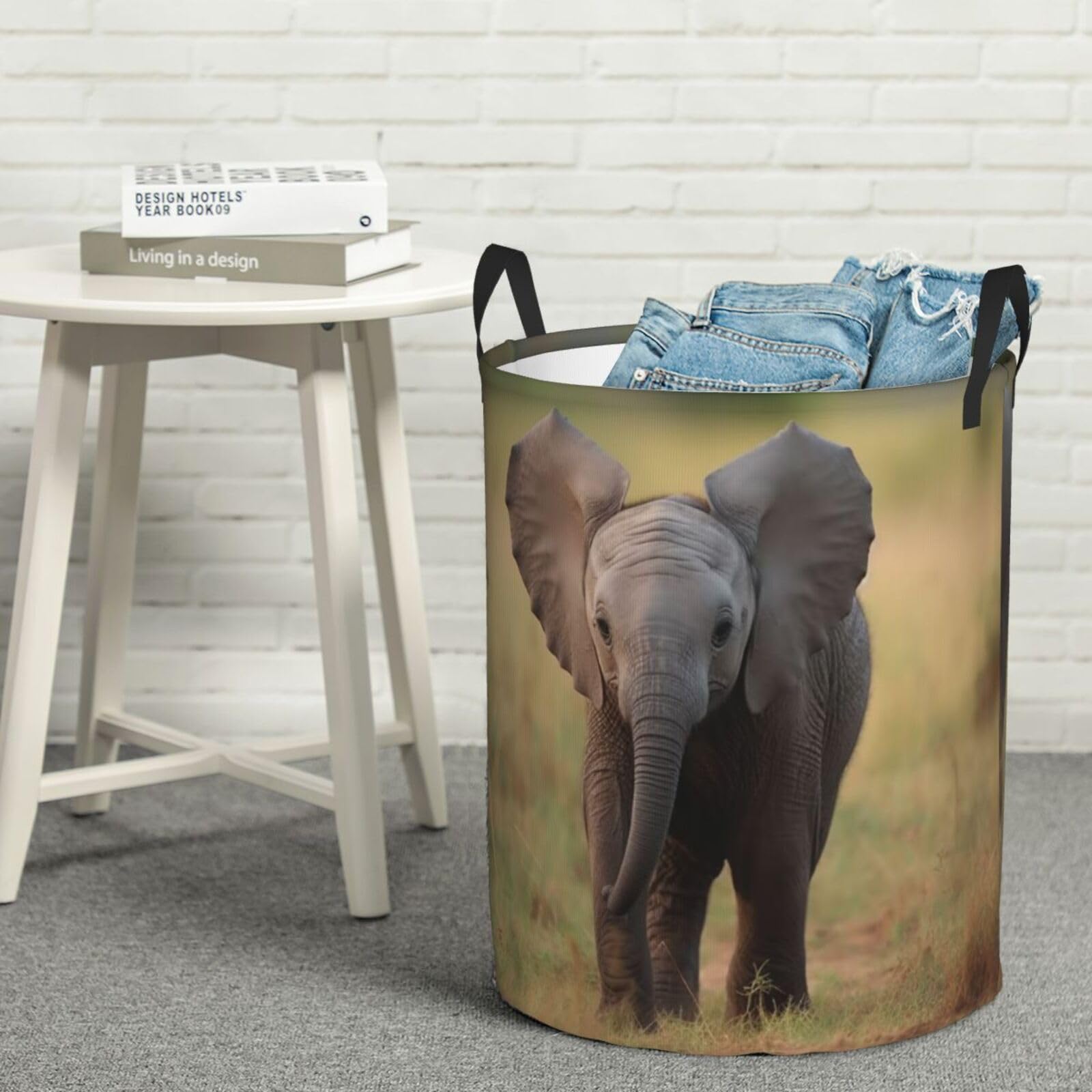 Panier à linge bébé éléphant grand cocon de rangement pour l'enfance