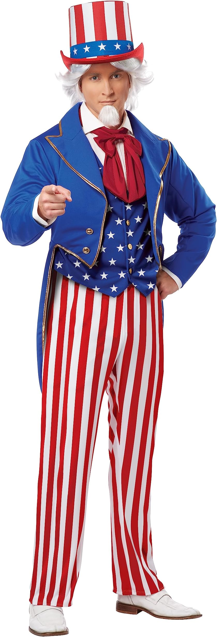 California Costumes Men's Uncle Sam Adult, Red/Blue/White