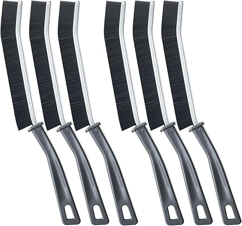 Ghislaine Cepillo de limpieza de hendiduras de cerdas duras, cepillo de limpieza de huecos, herramienta multifuncional de limpieza de hendiduras