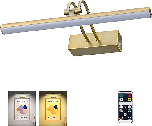 Miniatura 21 de Luz para Cuadros, Luces para Cuadros de Pared Inalámbricas, Luces para Cuadros de 16" con Temporizador y Regulables, Luces de Pared a Batería