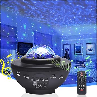 TriLine LED Y ld z Bluetooth USB Projekt r Okyanus Dalgas  Gece Lambas  [Enerji S n f  A]