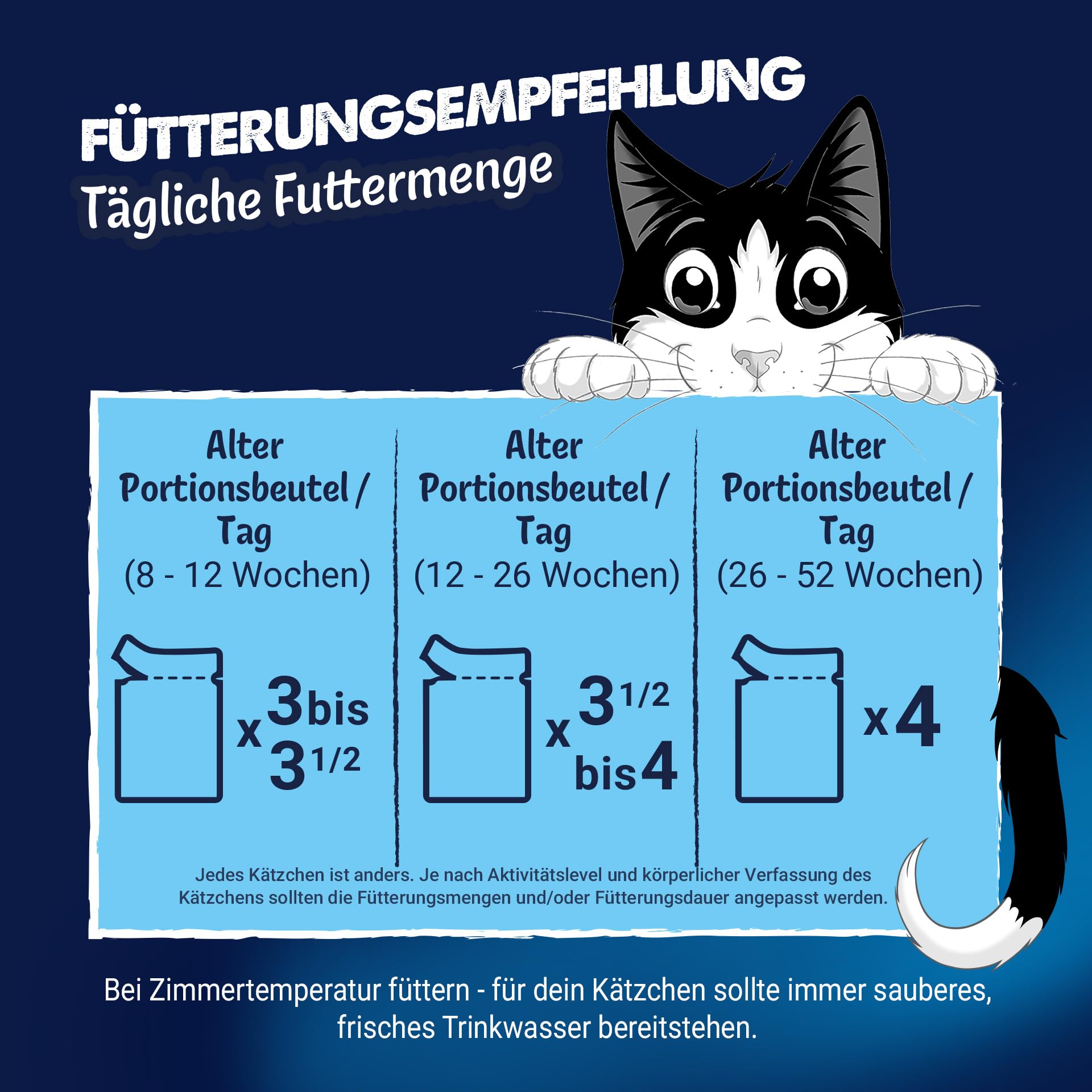 FELIX So gut wie es aussieht Junior Nassfutter für Katzen Gemischte Vielfalt, 12 praktische Portionsbeutel, zarte Stücke in Gelee, 4 leckere Sorten, 100% vollständige Ernährung