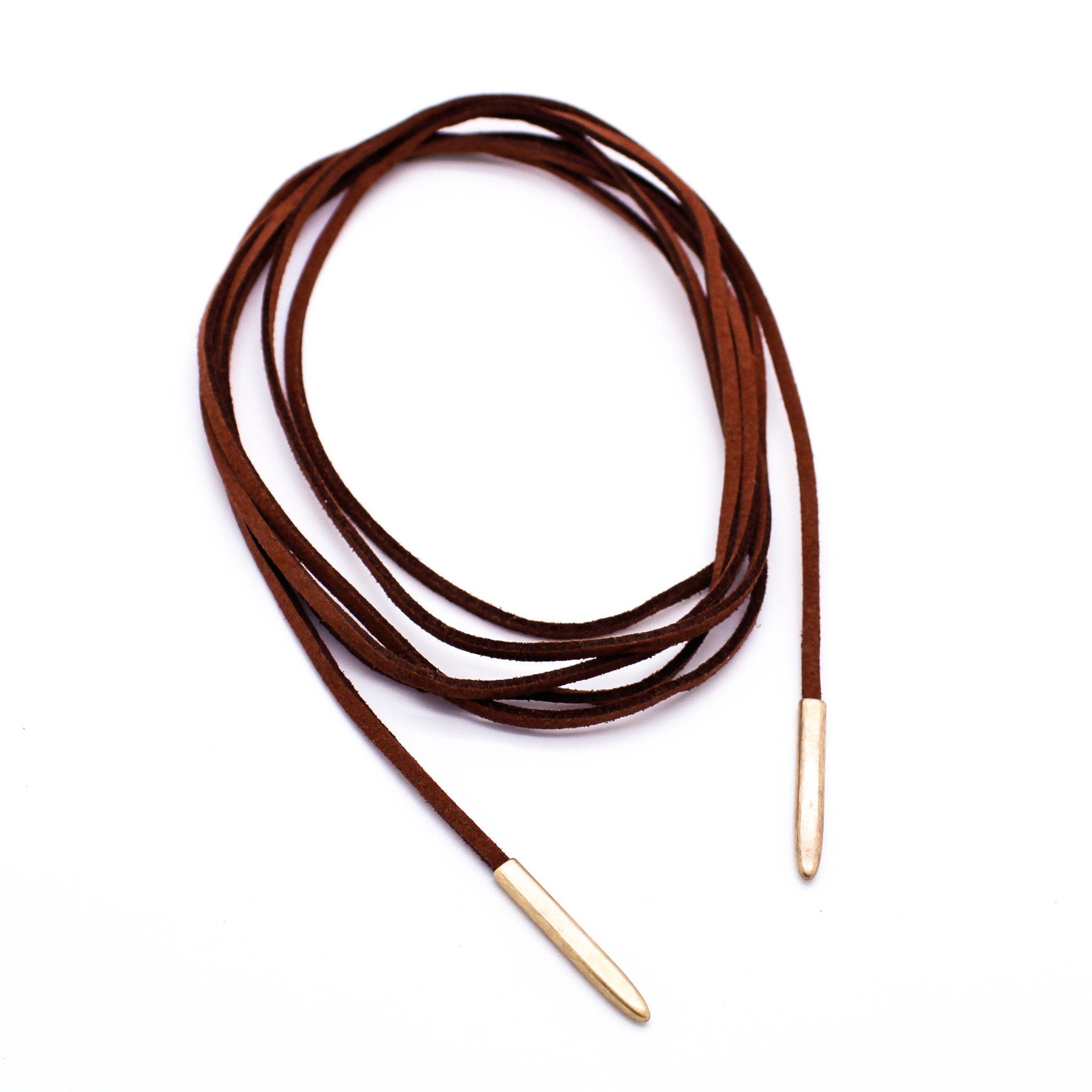 Alloy & Faux Leather Handmade Elastic Tassel Long,Velvet Wrap, Black, 63-Inch Choker Necklace