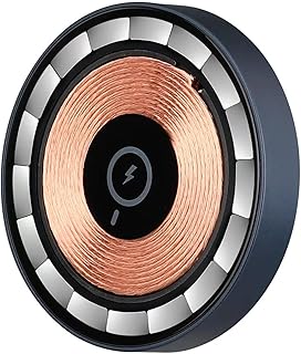 Carregador sem fio magnético - Carregador sem fio magnético 15W | Carregador magnético compatível com carregador universal seguro para celular para a maioria dos telefone Aezon