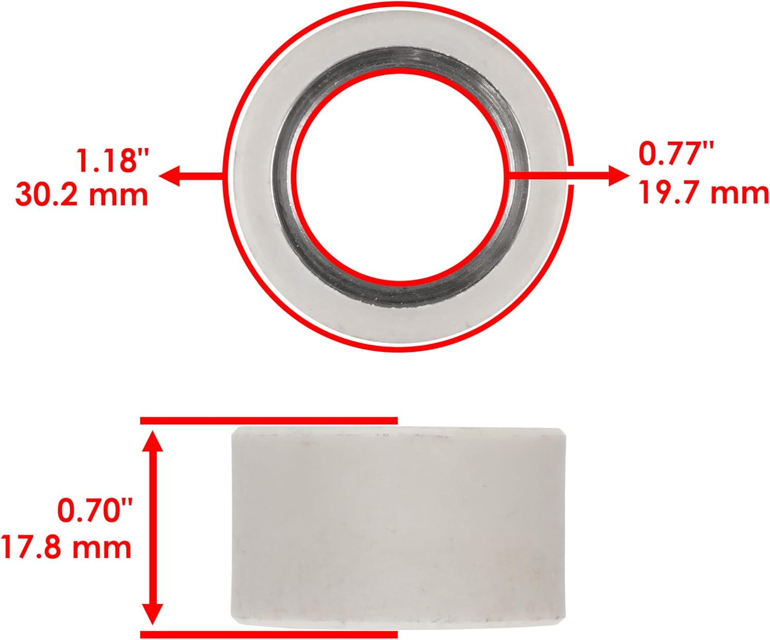 Caltric 8 Clutch Movable Drive Roller Compatible with Suzuki LT-A700X King Quad 700 2005-2007/21650-31G00