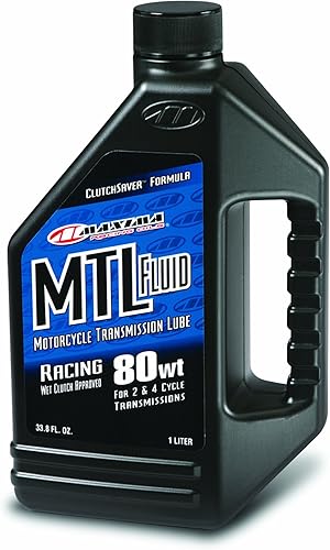 Maxima Racing Oils 41901-2PK MTL-R 80w - Líquido de embrague para motocicleta, botella de 1 litro, paquete de 2