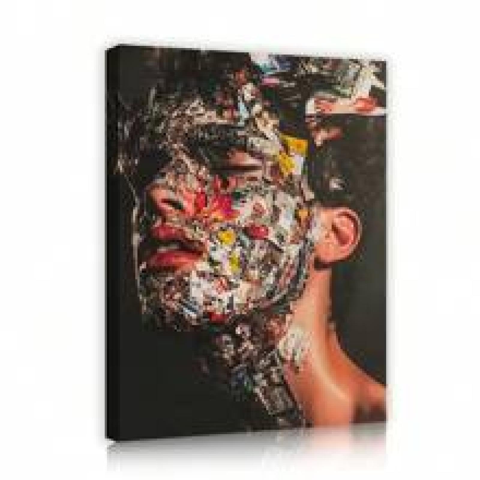 Toile murale colorée pour chambre ado au style graffiti