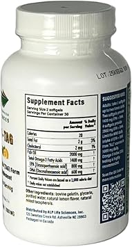 TAG Omega 3 Fish Oil Supplement - 60-Count