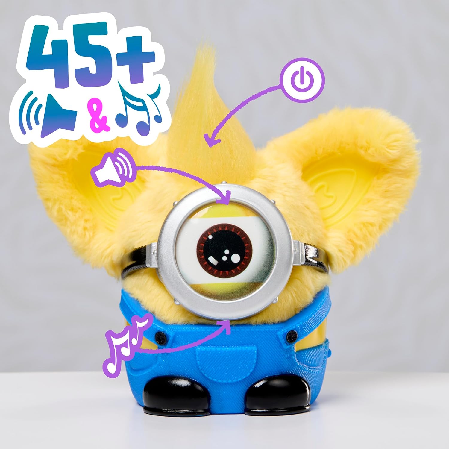 Furby Furblets Minions Collectible 3" Mini Plush, Electronic Toys, Officially Licensed, Ages 6+