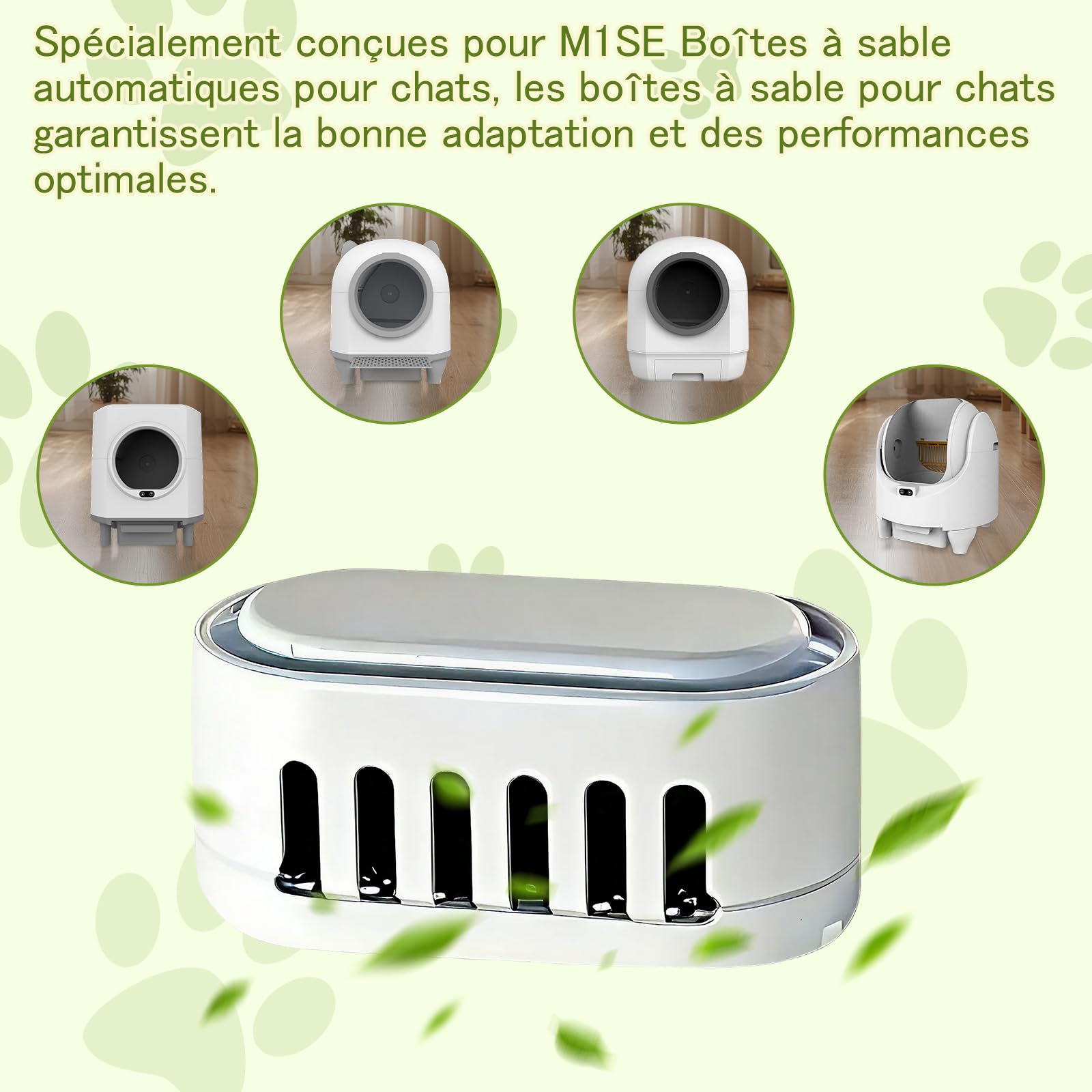 3 pièces Désodorisant pour Litière pour Chat, Éliminateur d'Odeurs pour Litière Chat, éliminateur D'odeurs pour bac à litière pour Chat Animaux de Compagnie Coussinets pour Animaux