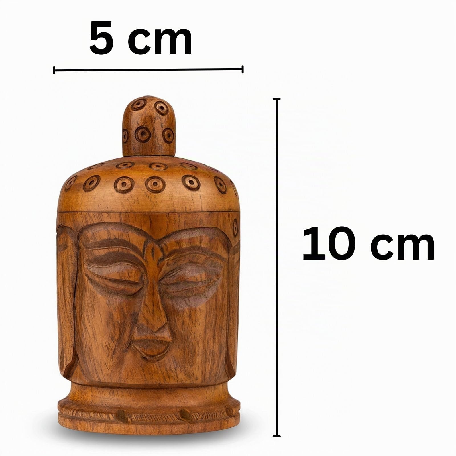 Weedness Molino de hierbas de madera de ébano hecho a mano - Mini triturador accesorio pequeño set de especias