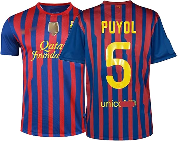 FC バルセロナ　ユニフォーム　5 PUYOL プジョル　サッカー　Sサイズ Amazon.co.jp: [EESDCOS] バルセロナ 2011-2012年 チャンピオンズ