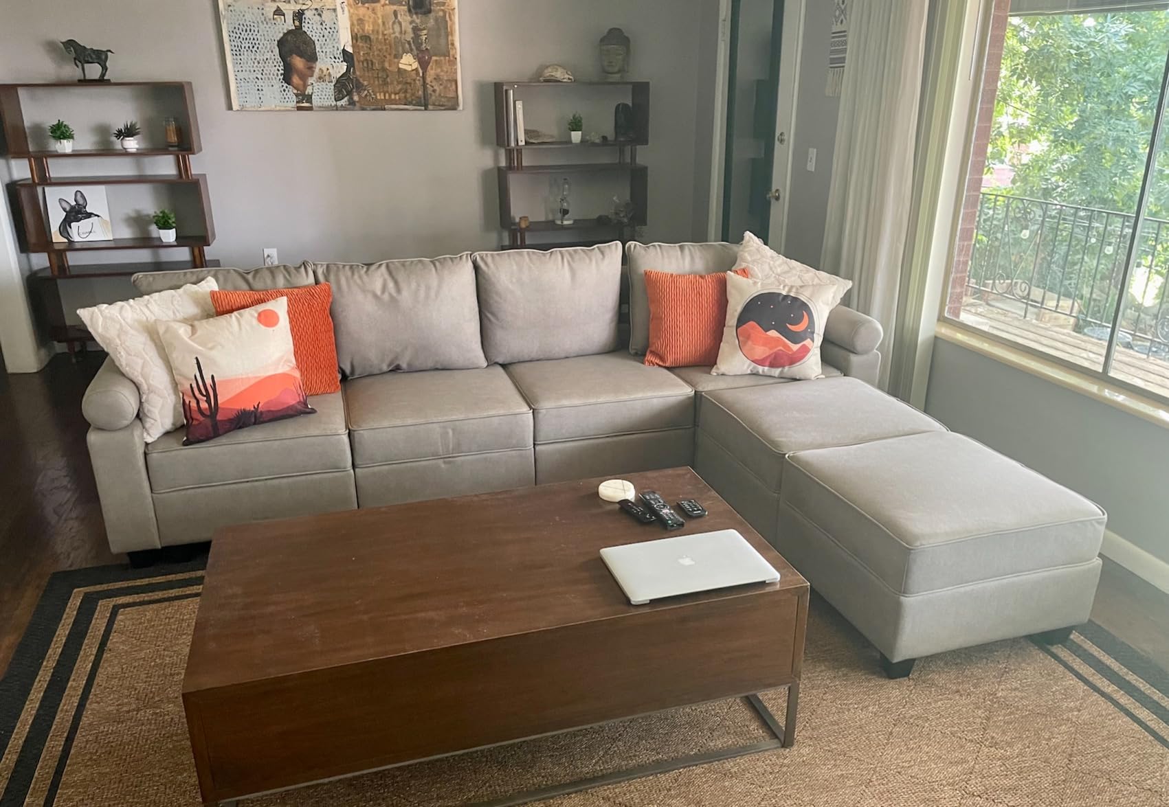 83/mo Finance Tbfit Modular Sectional Sofa with Sofa Bed, Sectional